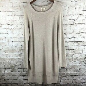 Anthropologie Moth tunic side slit long sweater